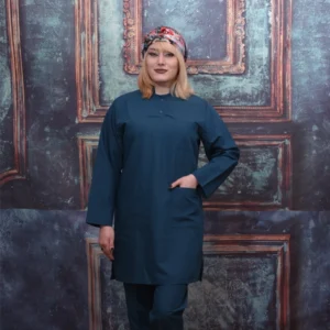 تونیک شلوار مدل سیزگی سبز کله غازی