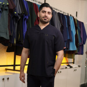 اسکراب شلوار یوفلکس رنگ سرمه ای