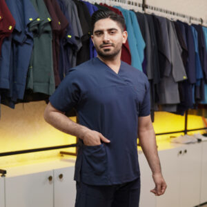 اسکراب شلوار یوفلکس رنگ آبی نفتی