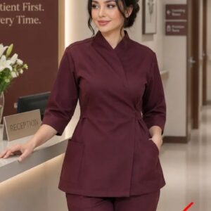 اسکراب شلوار مدل عروسکی زرشکی