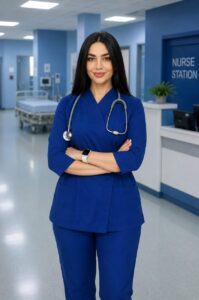 اسکراب شلوار عروسکی آبی کاربنی