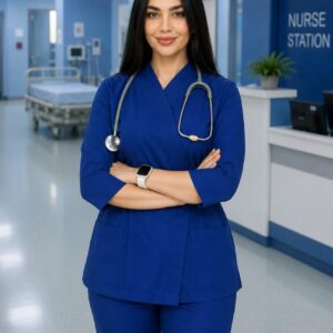 اسکراب شلوار عروسکی آبی کاربنی